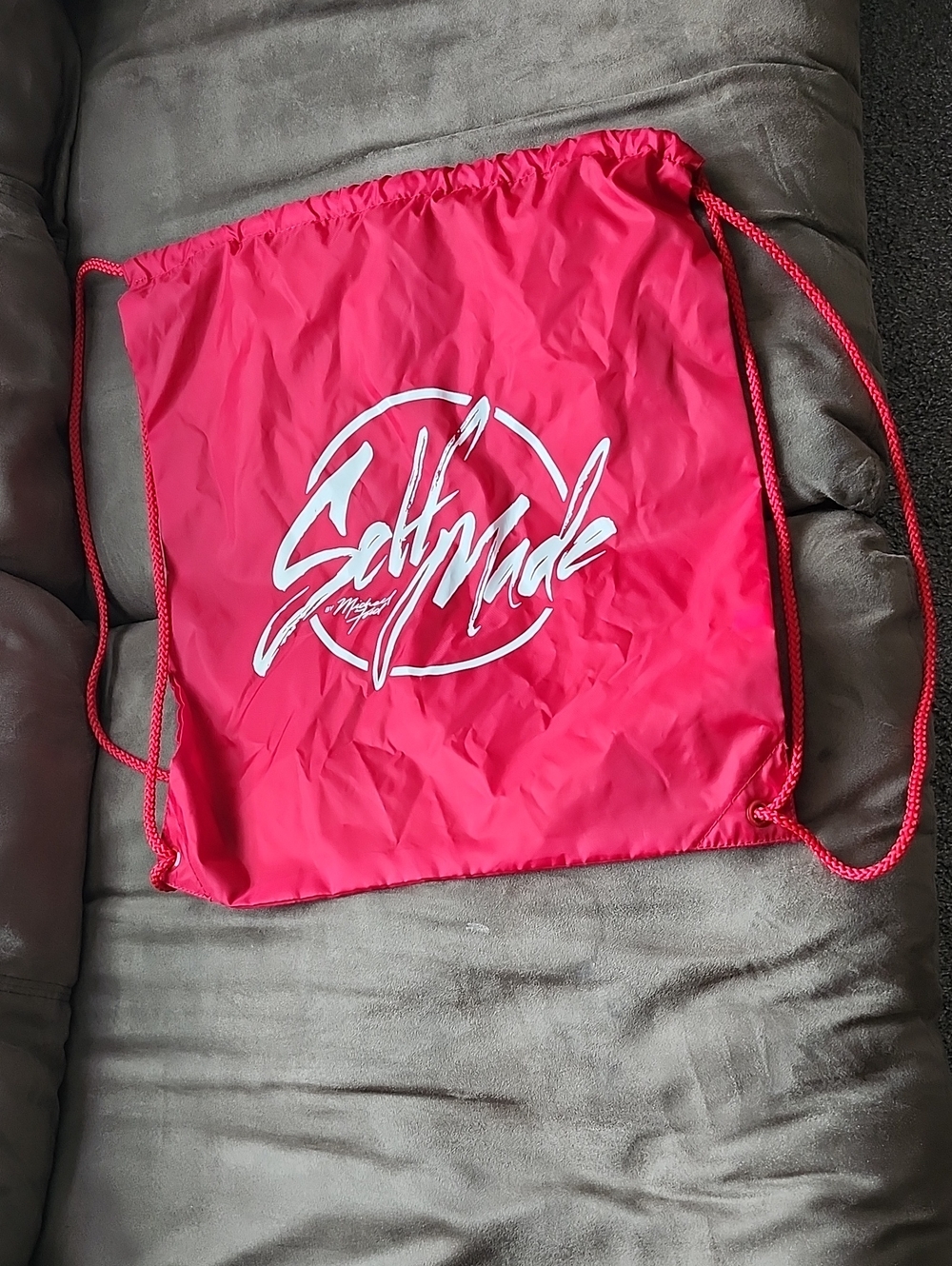 Drawstring Gym Bag - Red